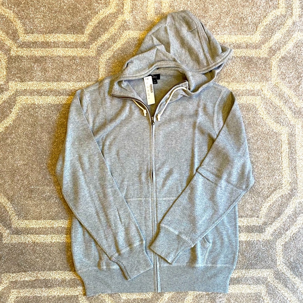 Men’s JCREW Cotton Cashmere Zip Front Hoodie BNWT